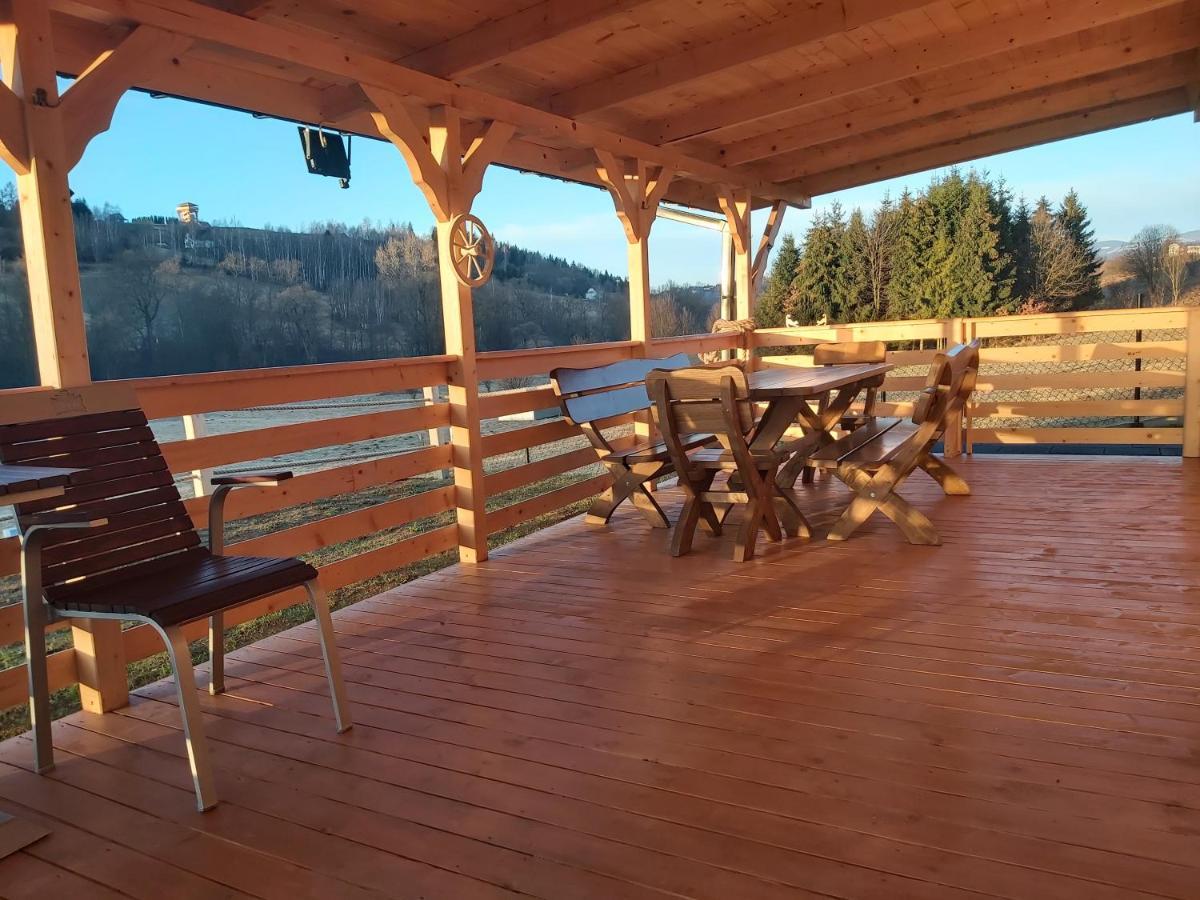 Domek Pod Hajdowka Jordanow Esterno foto
